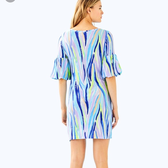 NWT Lilly Pulitzer LINDELL DRESS multi shore Xs - Picture 2 of 4